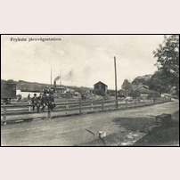 Fryksta station i början av 1900-talet. Foto: Okänd. 
