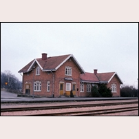 Gullberna station den 16 mars 1978.
 Foto: Bengt Gustavsson. 