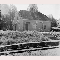 Segersäng station den 11 juni 1963. Foto: Björn Elthammar. 