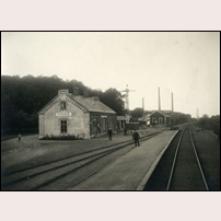 Marieberg station 1925. Bild från Järnvägsmuseet. Foto: Albert Wilhelm Rhamn. 