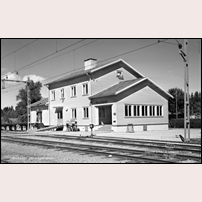 Dalskog station 1946. Vykort från O. Lilljeqvists konstförlag, Dals Långed. Foto: O. Lilljeqvist. 