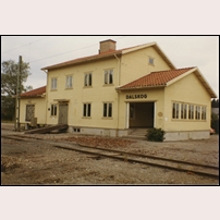 Dalskog station 1968 - 1969. Bild från Järnvägsmuseet. Foto: Okänd. 