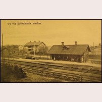 Björnlunda station 1913. Foto: Okänd. 
