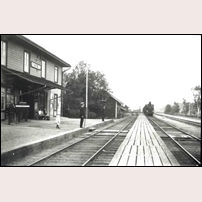 Hästbo station i början av 1900-talet. Foto: Okänd. 
