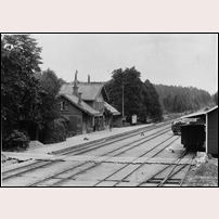 Strångsjö station 1916. Foto: Okänd. 