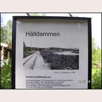 SVJ 1 Hålldammen den 12 juni 2006. Hörkens Bygdegårdsförening har satt upp den här informativa skylten. Fint initiativ! Foto: Jöran Johansson. 