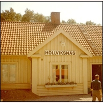Höllviksnäs hållplats Friday, 6 August 1971. Foto: Gustaf Wadsten. 