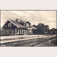 Tärnsjö station på en bild från 1920-talet. Foto: Okänd. 