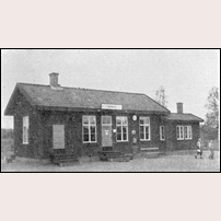 Ripats station. Bild ur Sveriges Järnvägsstationer (1949). Foto: Okänd. 