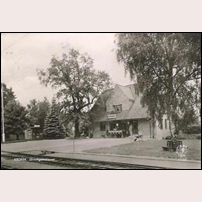 Krokek station på ett vykort postgånget 1957. Foto: Okänd. 
