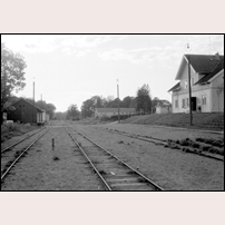 Urshult station den 6 juni 1971.  Foto: Bengt Gustavsson. 