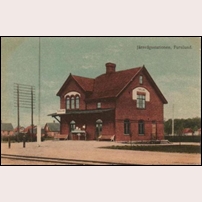 Furulund station omkring 1910.  Foto: Okänd. 