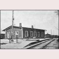 Anderslöv station, gamla stationshuset, byggt 1884. Bild från Sveriges Järnvägsstationer (1948). Foto: Okänd. 