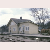 Fridafors station Monday, 19 April 1982. Foto: Bengt Gustavsson. 