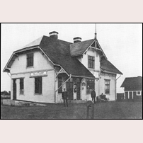 Slutarp station omkring 1908. Bild ur Boken om Kinnarp och Slutarp.
 Foto: Okänd. 