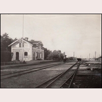 Rånäs station. Bilden sägs vara tagen 1905. Foto: Okänd. 