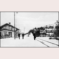 Söderhamn Västra station i början av 1900-talet. Bild genom Jonny Goude. Foto: Okänd. 