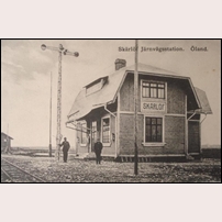 Skärlöv station på en tidig bild. Foto: Anton Andersson, Hulterstad. 