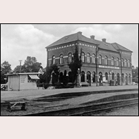 Gislaved station troligen på 1930-talet. Foto: Okänd. 