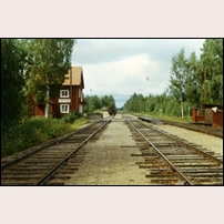 Fågelsjö station okänt år efter 1969. Bild från Sveriges Järnvägsmuseum. Foto: Okänd. 