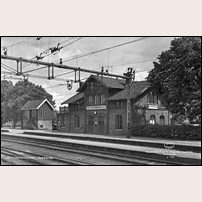 Upphärad station omkring 1950.  Foto: O. Liljeqvist. 