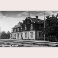 Norrsundet station 1920- eller 1930-tal.  Foto: Okänd. 