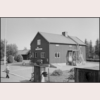 Karhuvaara station omkring 1950. Bild från Sveriges Järnvägsmuseum. Foto: Eric Lundquist. 