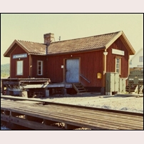 Degerbäcken station 1968-1969. Bild från Sveriges Järnvägsmuseum. Foto: Okänd. 