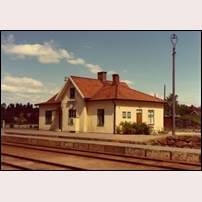 Gullaskruv station 1968-1969. Bild från Sveriges Järnvägsmuseum. Foto: Okänd. 