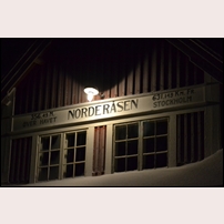 Norderåsen station dan före dan, dvs Tuesday, 23 December 2014. Foto: David Wännström. 