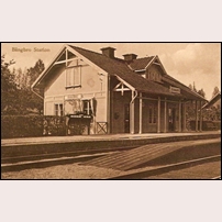 Bångbro station på ett vykort postgånget 1941. Foto: Okänd. 