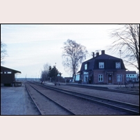Fjälkinge station Tuesday, 7 December 1971.  Foto: Bengt Gustavsson. 
