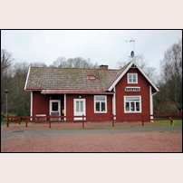 Ekestad station den 12 januari 2015, ett välhållet hus. Foto: Bengt Gustavsson. 