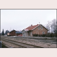 Johannishus station den 10 mars 1978. Foto: Bengt Gustavsson. 