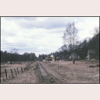 Hovmansbygd station den 19 april 1982. Foto: Bengt Gustavsson. 