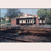Kinna station den 1 maj 1989. Foto: Sven Olof Muhr. 