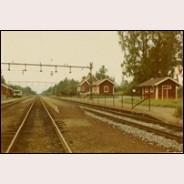 Velanda station omkring 1971. Bild från Sveriges Järnvägsmuseum. Foto: Okänd. 