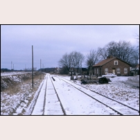 Gyllebo station den 31 december 1971. Foto: Bengt Gustavsson. 