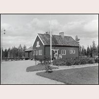 Sandsele station 1937. Bild från Sveriges Järnvägsmuseum. Foto: Okänd. 