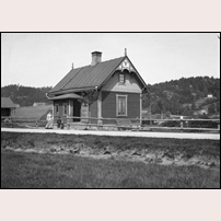 772 Forssa med gammalt nummer 9 vid Göteborg - Borås järnväg 1903. Bild från Sveriges Järnvägsmuseum. Foto: Okänd. 