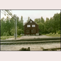 Hedsjön station omkring 1967. Bild från Sveriges Järnvägsmuseum. Foto: Okänd. 