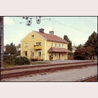 Iggesund station 1970-1971. Bild från Sveriges Järnvägsmuseum. Foto: Okänd. 