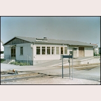 Bräkne-Hoby station på 1960-talet. Bild från Sveriges Järnvägsmuseum. Foto: Okänd. 
