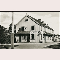 Gimo station på 1950-talet? Bild från Sveriges Järnvägsmuseum. Foto: Okänd. 
