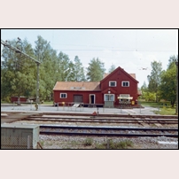 Dalgränsen station omkring 1972. Bild från Järnvägsmuseet. Foto: Okänd. 