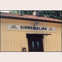 Kinne-Malma station i juni 1990. Foto: Sven Olof Muhr. 