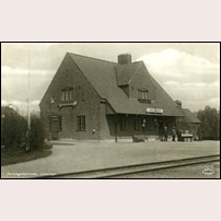 Lästringe station på ett vykort från 1920-talet. Foto: Okänd. 