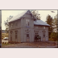 Lökom station 1970-1971, nedlagd sedan 1967. Bild från Järnvägsmuseet. Foto: Okänd. 