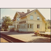 Härryda station omkring 1971. Bild från Järnvägsmuseet. Foto: Okänd. 