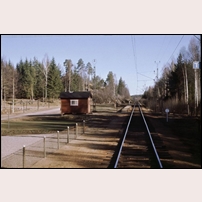 Ryssjöbrink hållplats på 1960-talet. Bild från Järnvägsmuseet. Foto: Bo Gyllenberg. 